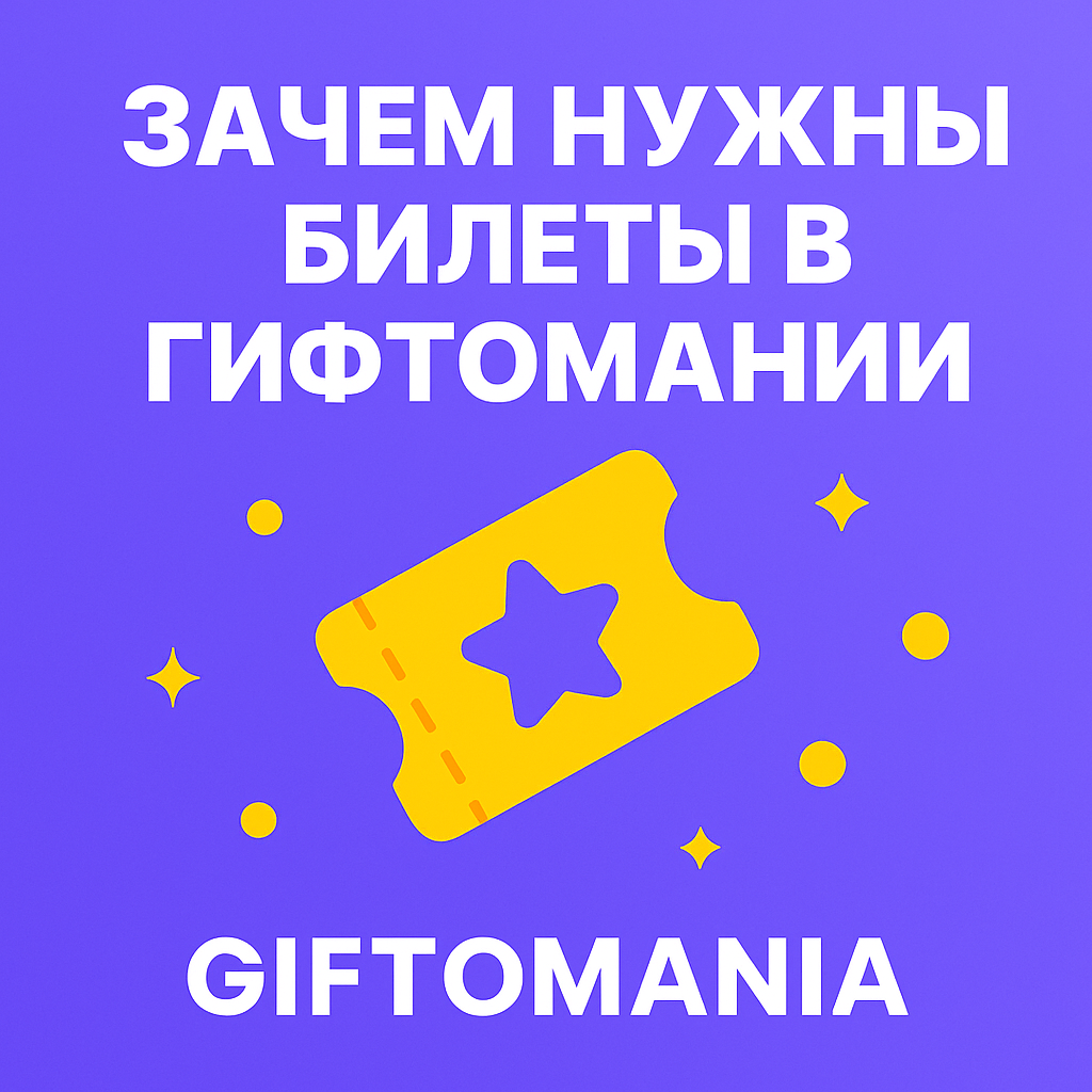 Зачем нужны билеты в Giftomania