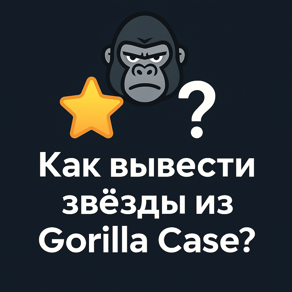 Как вывести звезды с Горилла Кейс в ТГ